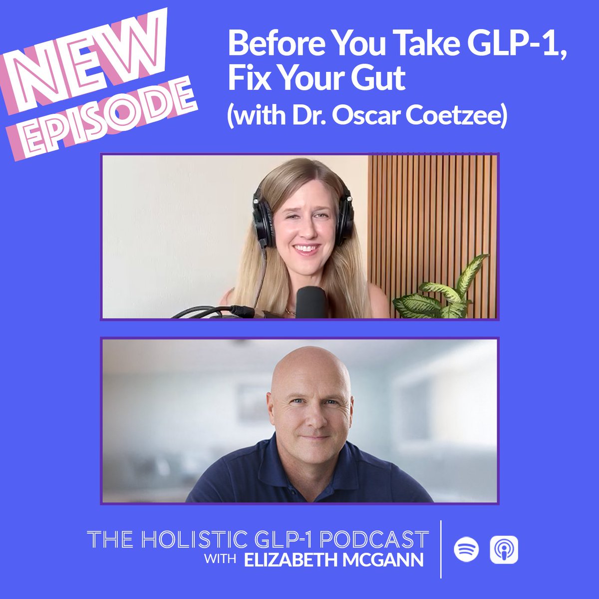 💅 The latest EPISODE of The Holistic GLP-1 Podcast Just dropped! ✨

***Before You Take GLP-1, Fix Your Gut (with Dr. Oscar Coetzee)***

podcasts.apple.com/us/podcast/bef…

Before you take a GLP-1… you need to hear this. 👇

What if the real reason you’re struggling with weight loss isn’t