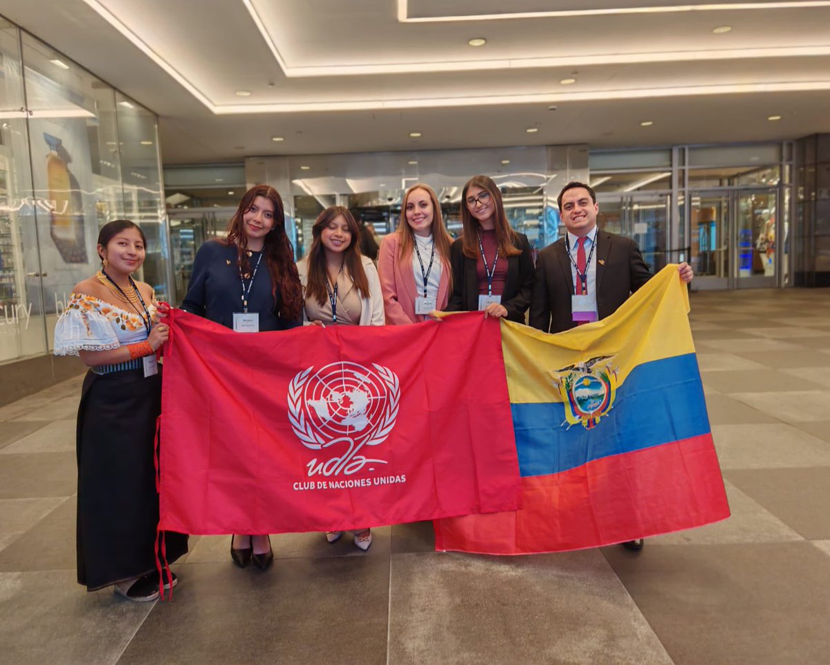 cpri_udla's tweet photo. 🌎Nuestra delegación participó representando a la Universidad de Las Américas en el National Model United Nations, representando a Mónaco.
👩🎓
• Emily Santacruz
• Stephany Borja
• Angie Padilla
• Areli Betancourt
• Sophia Aguilera
#NationalModelUnitedNations #OrgulloUDLA https://t.co/QIK42ka89C