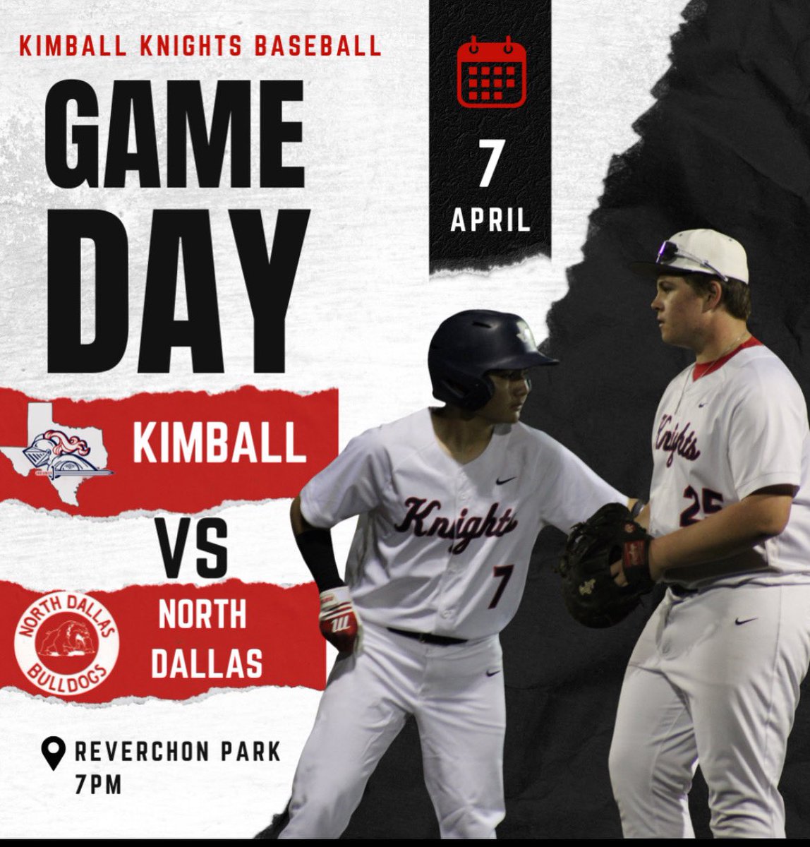 BaseballKimball's tweet photo. Game day Vs North Dallas https://t.co/GGvAZzYqUa