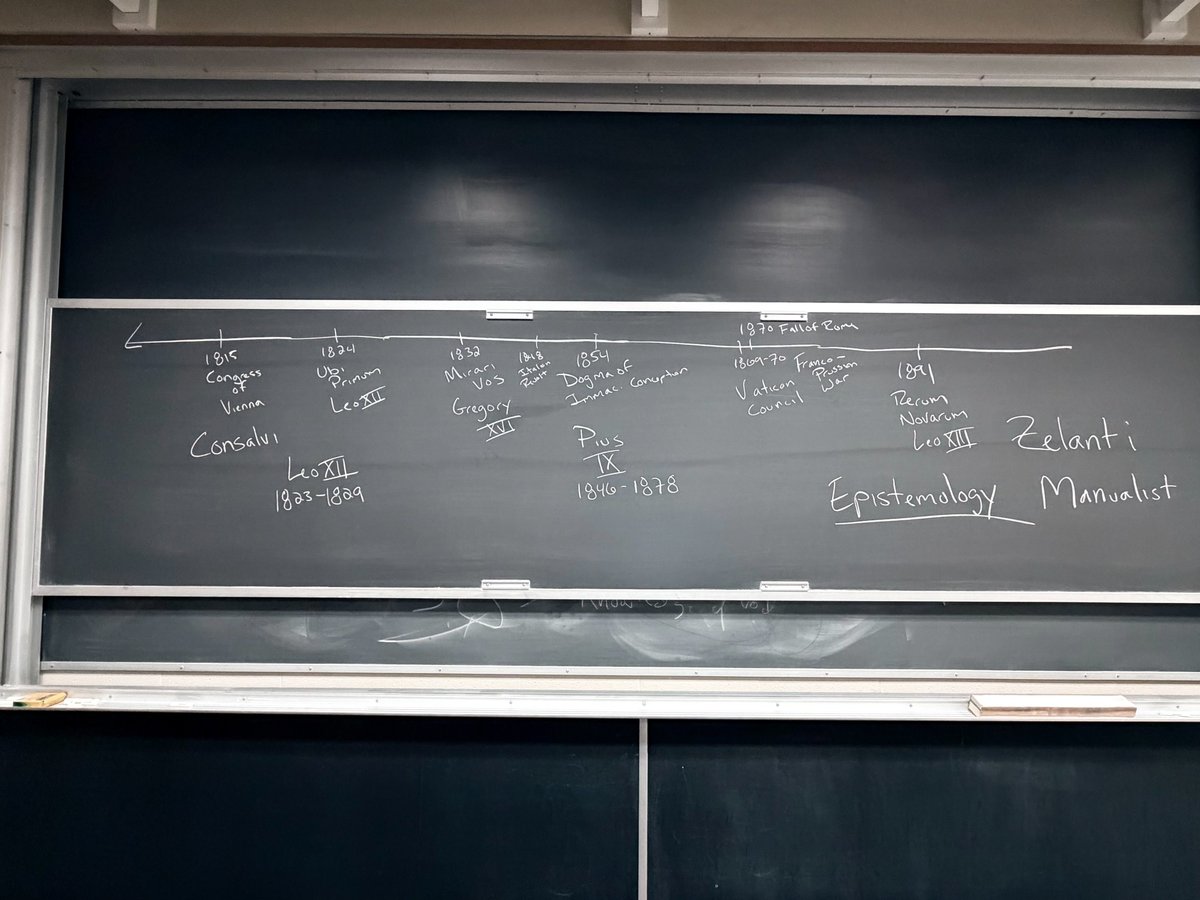 A fun day in History of the Papacy. One of the big points I tried to make today is that the rejection of some of the liberal ideals in these encyclicals is not the rejection of an abstraction, but a concrete encounter with violent proponents of those ideals who said their