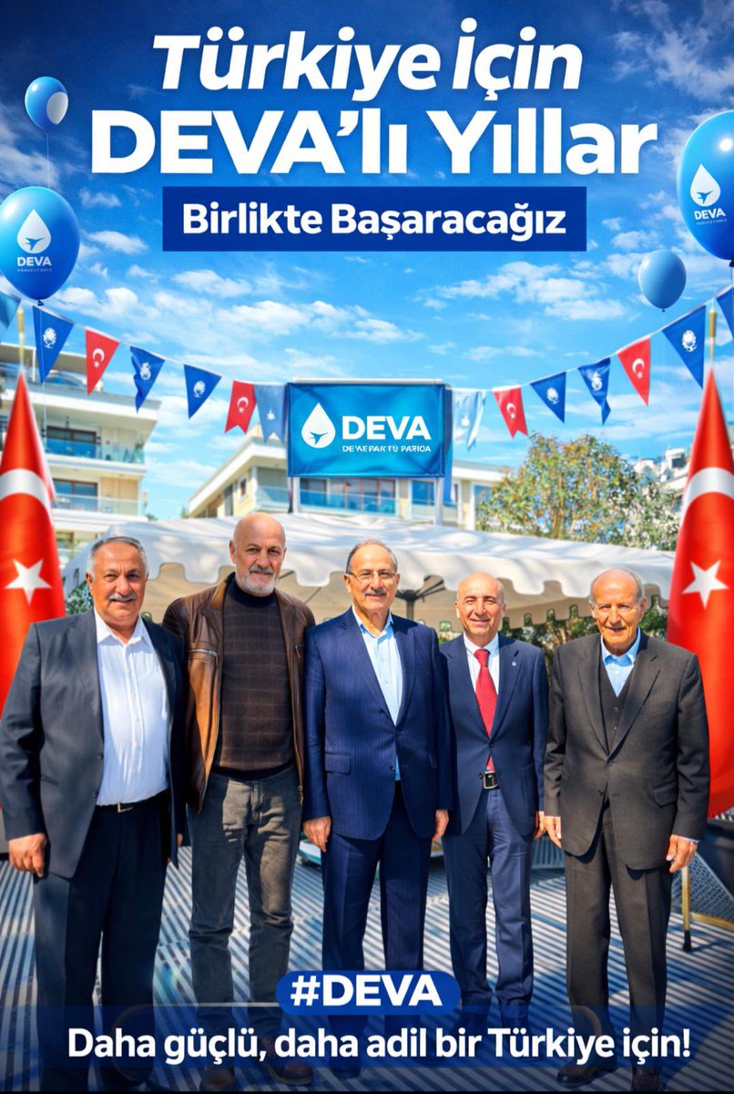 aydindagyapan's tweet image. Geleceğe umutla, çözüm odaklı adımlarla… 💙
DEVA’nın vizyonu, birlik ve dayanışma ile büyüyor.
Bugün esnafımızla, yarın herkes için daha güçlü bir Türkiye için çalışıyoruz.
#DEVA #BirlikteBaşaracağız #Türkiye @devapartisi @istanbuldadeva @alibabacan @KaracaSeyit @A_HakanAgaoglu