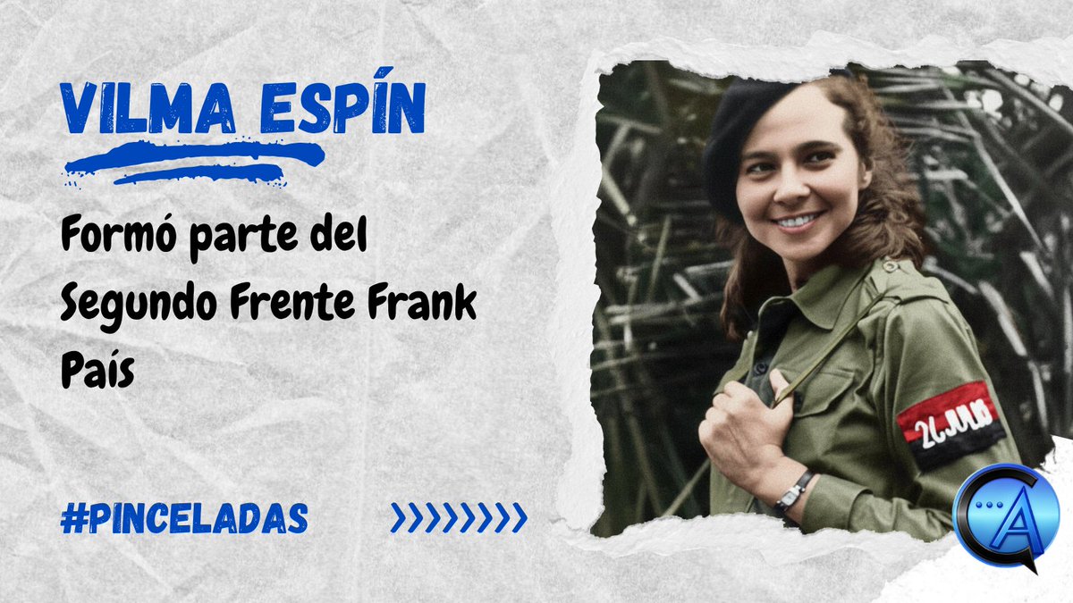enediel_mp's tweet photo. Hoy en #Pinceladas: #VilmaEspín 
Mira los detalles en WhatsApp: https://t.co/RrXOkutdeJ

#VilmaVive
#MujerCubana
#MujeresEnRevolución https://t.co/9iWMNNChtT