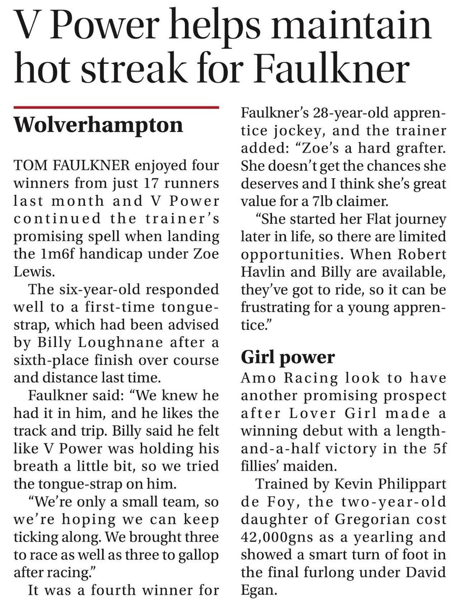 Well done team Faulkner 👏👏 🧡🖤
🐎🐎🍾🍾