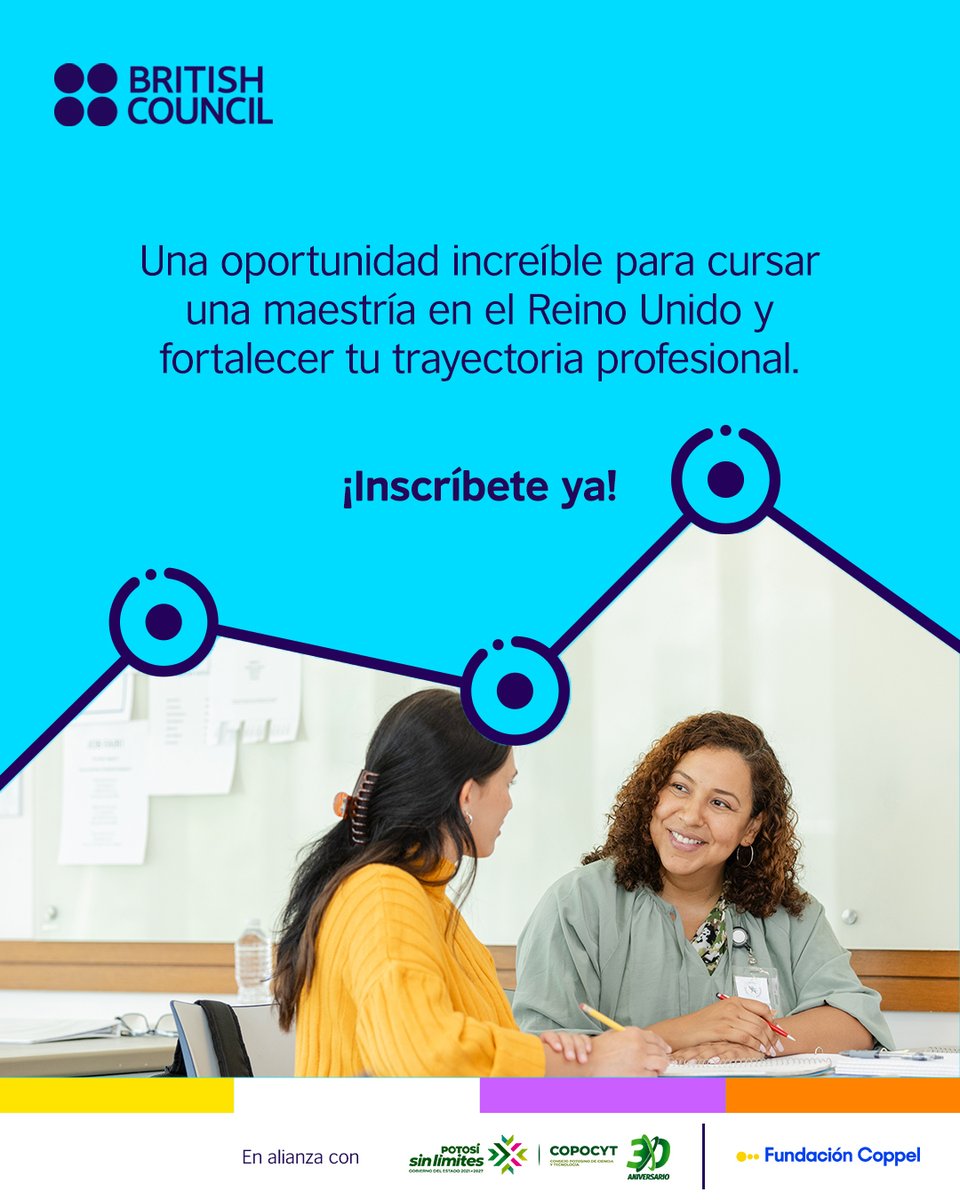 COPOCYT's tweet image. El acceso a la educación sigue siendo una barrera para las mujeres, especialmente en STEM. El British Council lanza “Mujeres en STEM”: beca 100% para cursar maestrías en Reino Unido. ¡Solicitudes abiertas! 👉 bit.ly/4szb8Fw
#MujeresEnSTEM #WomenInSTEM