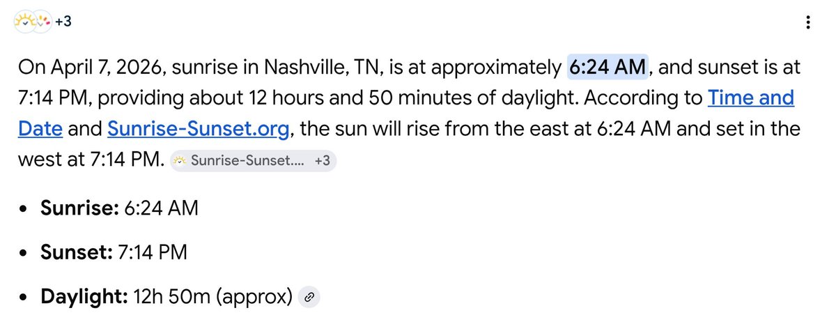 OldMenataBar's tweet photo. @Robby_Walsh @BuckReising Sunrise was a 6:24 am not 7:14.  Twilight started at 526 am https://t.co/QqHYviSzKs