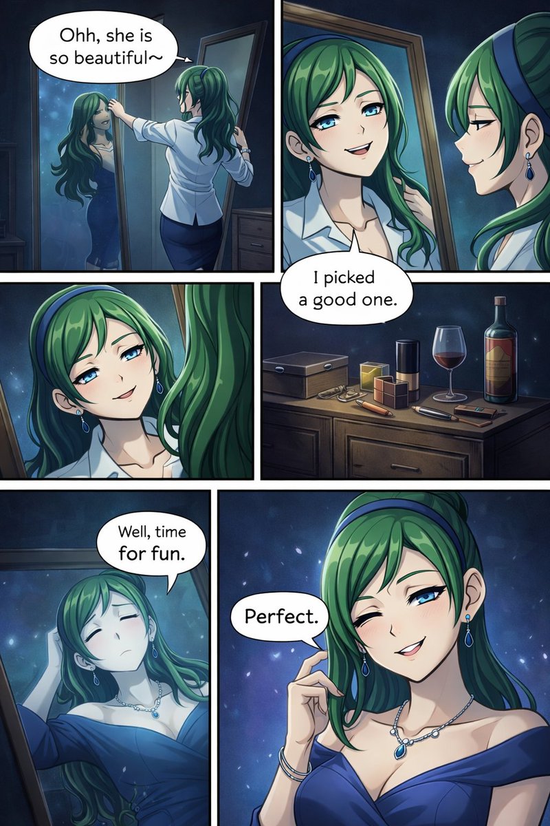 Made this with <a href="/MistressAmity/">Mistress Amity</a> 
A ghost found a beautiful mothrr like her all alone so what better then to help her rest by possessing her body

#Possession #AIart