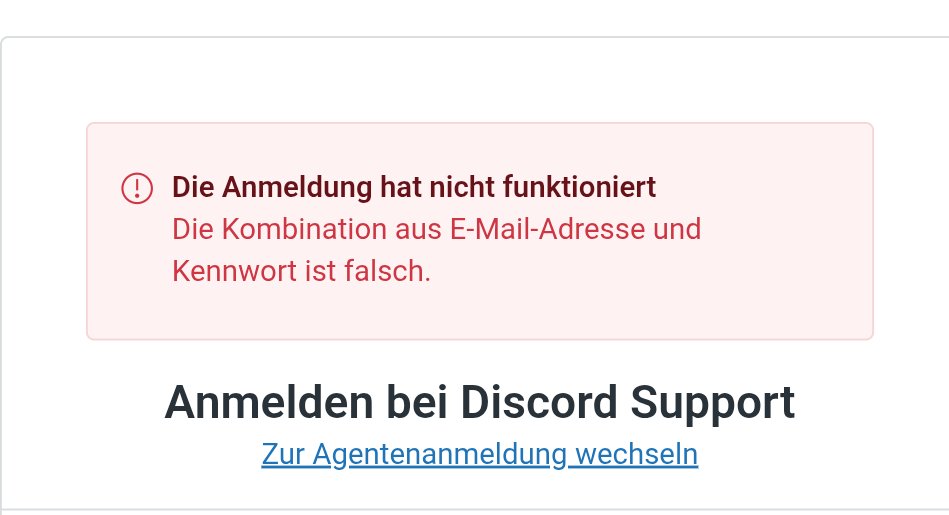 EzKamf's tweet photo. @discord_support If we try to log in it will show the combination of password and mail address won't work but it is all correct and if you try to reset password it won't send it, because the mail address is not known https://t.co/jK5MjtJ4AR