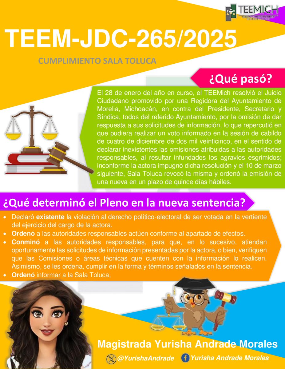 Magistrada Yurisha Andrade tweet media