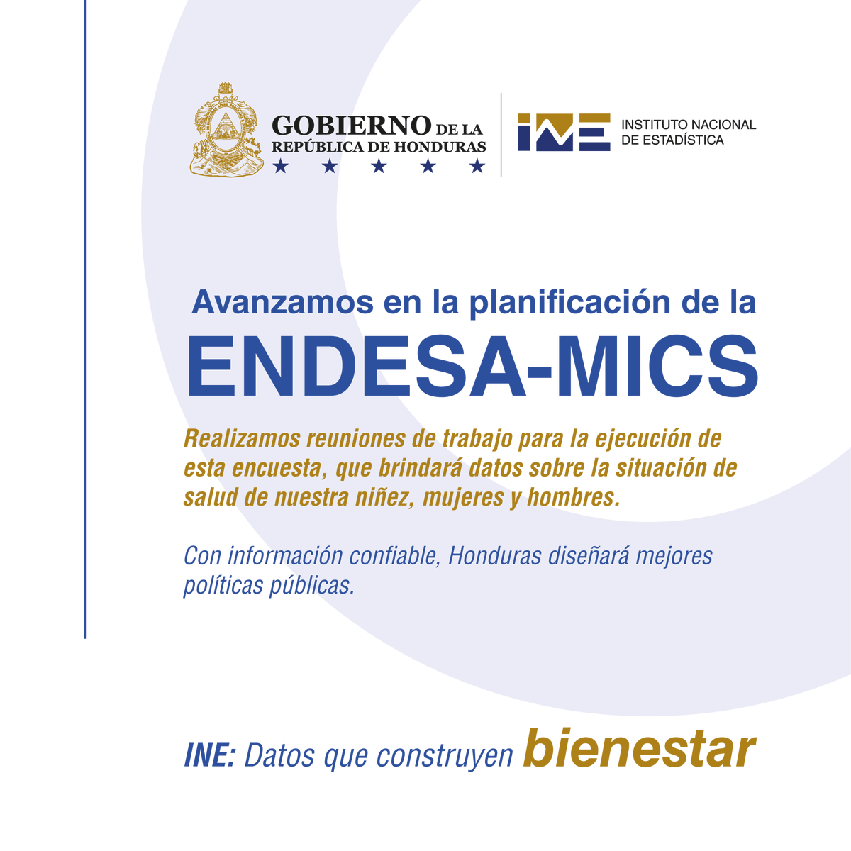 INE_Honduras's tweet image. 📊 Planificamos el futuro de la salud en Honduras.

Avanzamos en la ejecución de la ENDESA-MICS, una herramienta estadística vital para conocer la situación de salud de nuestra niñez, mujeres y hombres. 
INE: Datos que construyen bienestar.

#ENDESA #MICS #INE #SaludHonduras