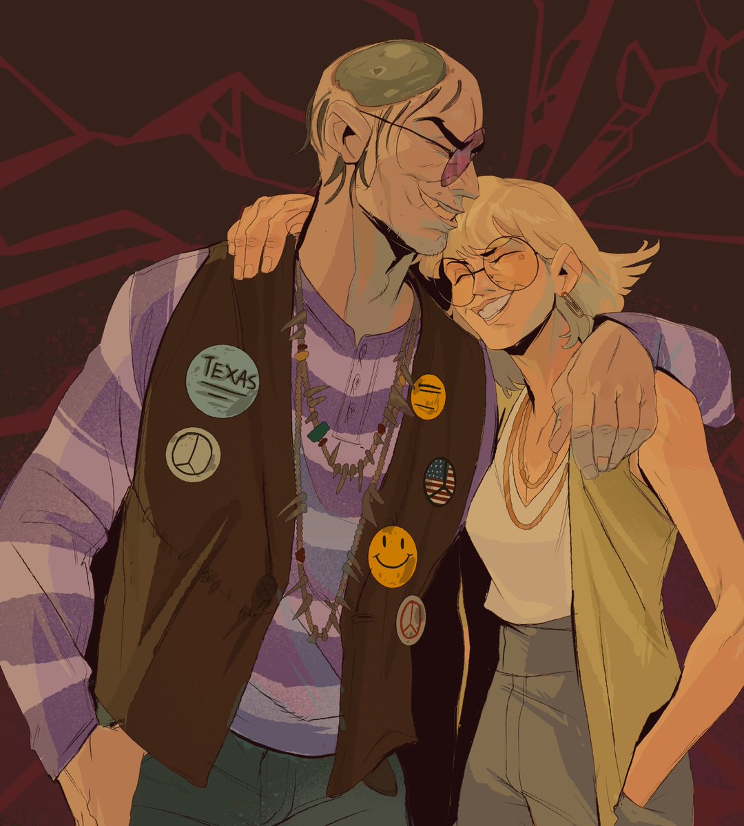 📻🌼 | Just a girl and her stupid bald husband…

Big thanks to @mothmire for this adorable commission! 💜 Love it sm…

#yumetwt #horrortwt #yumeship #TexasChainsawMassacre #killerqueen