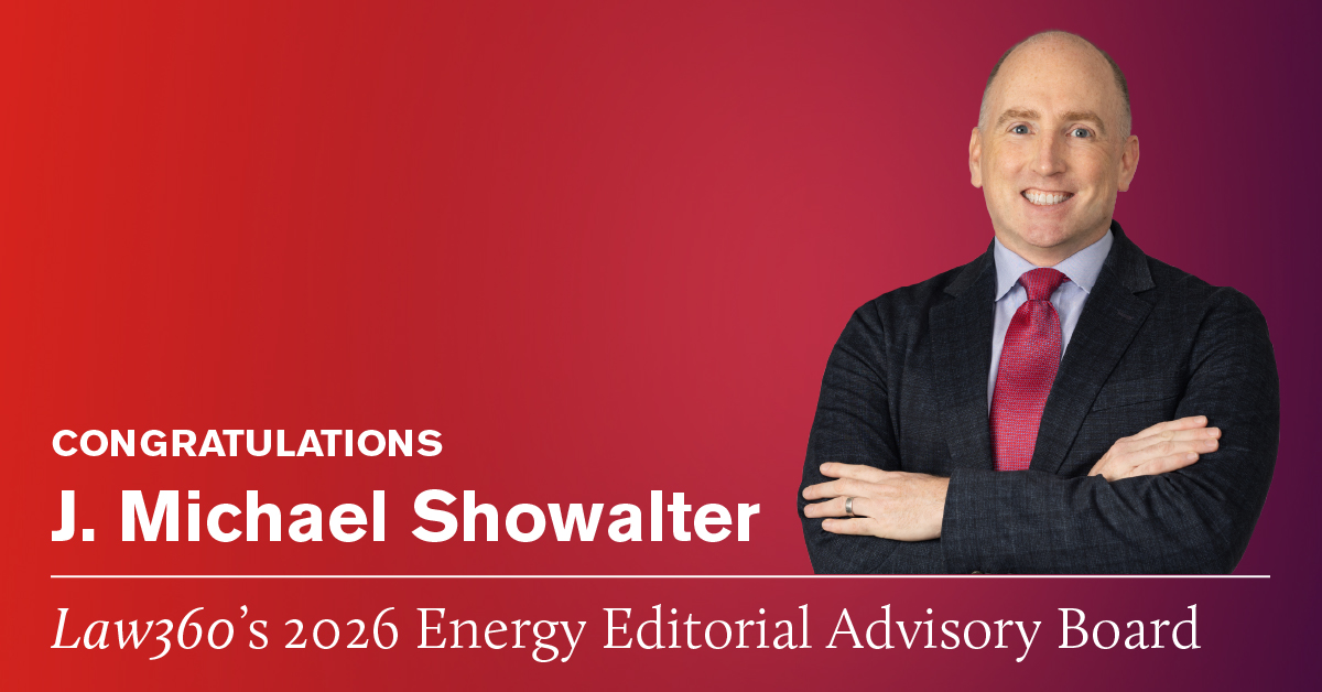 ArentFoxSchiff's tweet photo. Congratulations to Partner @jmshowalter on his selection to serve on @Law360’s 2026 Editorial Advisory Board in Energy! A well‑deserved recognition of his deep knowledge, thought leadership, and continued contributions to the industry. https://t.co/WObYEYmuQ7