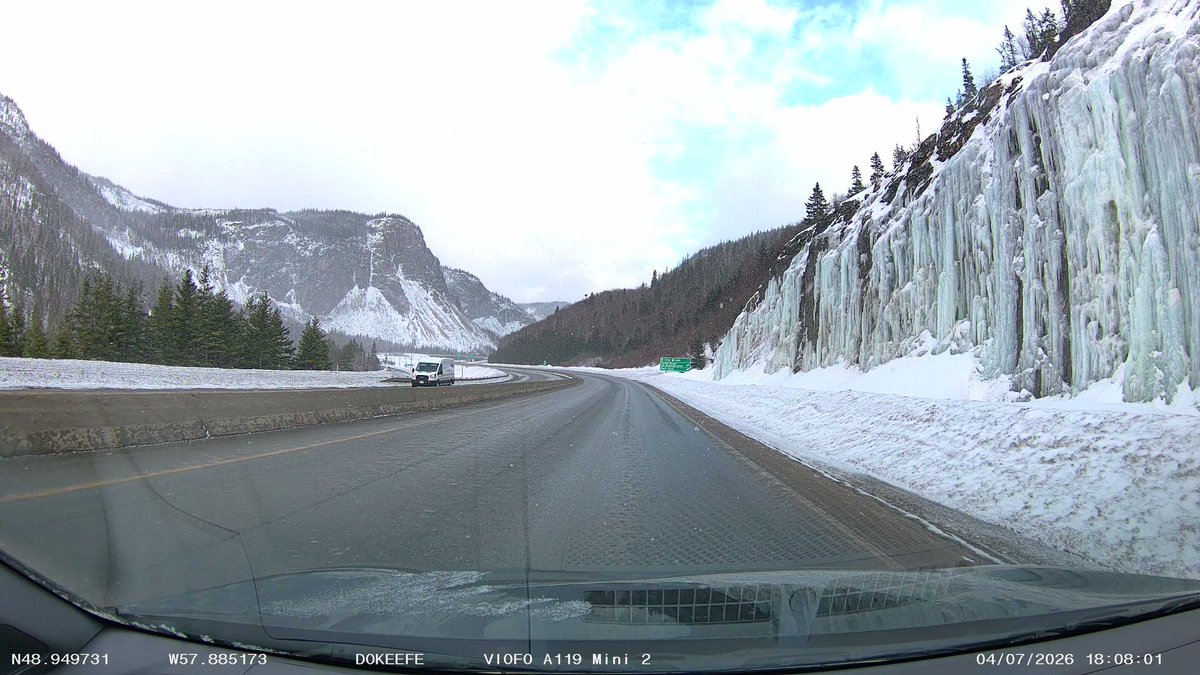 DonnieOK's tweet image. Wet roads, light snow and -4. Good driving #nltraffic #nlwx #CornerBrook #SteadyBrook