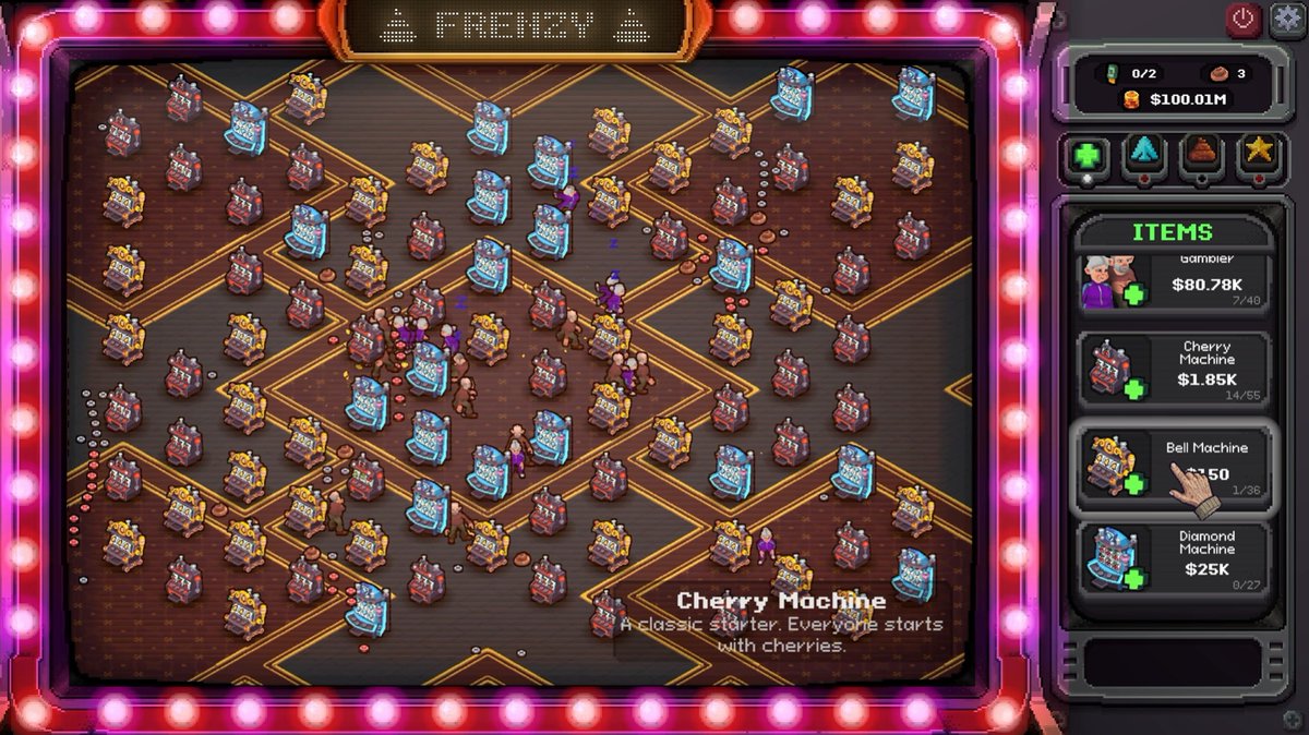 lazyotterco's tweet photo. Build your casino! 🎮 
Wishlist now on Steam.