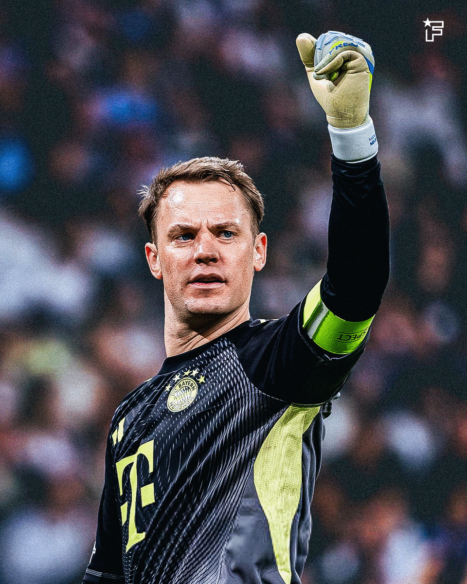 footmercato's tweet photo. MANUEL NEUER, L'ÉTERNEL ! 🧤👑

À 40 ans, la légende allemande livre une véritable masterclass au Bernabéu ! Le mur du Bayern Munich éteint les attaquants du Real Madrid en ce quart de finale de Ligue des Champions ! 💪🐐 https://t.co/ScrZ5sE7A1