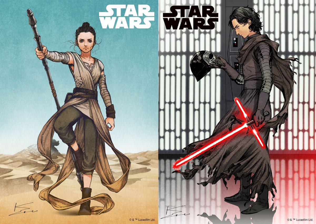 Now that there’s so many new Witch Hat Atelier, just to show everyone how talented Kamome Shirahama is. She did Star Wars pieces, illustrated some Pokemon cards and even illustrated for Marvel and DC Comics