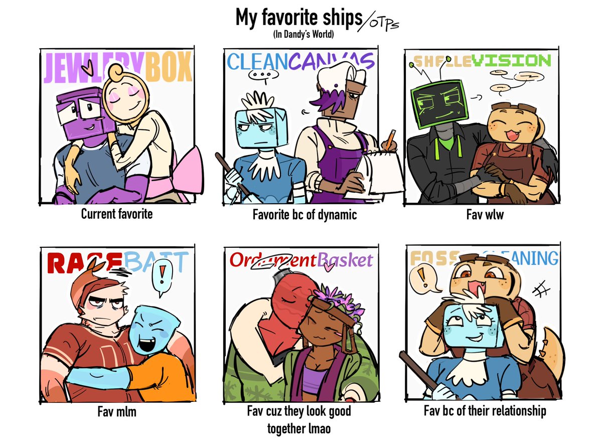 akeiomi's tweet image. Being a multishipper, this was really hard to make so here u go anon
#dandysworld