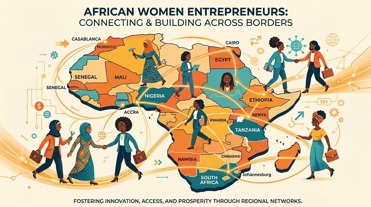 KenyaAwep's tweet photo. The barriers exist.

But women entrepreneurs are adapting:

• trusted networks
• digital platforms
• testing new markets
• shared knowledge
Access isn’t always given. It’s built.
#WomenInTrade #AfCFTA #AWEP https://t.co/gWfHhfOLFc