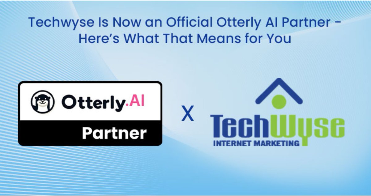 TechWyse's tweet image. Techwyse Is Now an Official Otterly AI Partner – Here’s What That Means for You

techwyse.com/blog/press-rel…

#marketingagency #seo