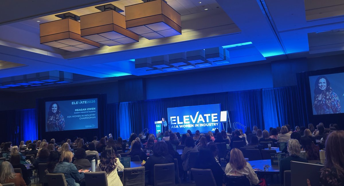 ELEVATE2026, presented by the ASA Women in Industry Division, just kicked off in Boston. This vibrant, fast-growing networking experience brings women together to connect, hear inspiring keynotes, and gain practical insights to fuel career and personal growth. 

#ASA #PVF #PHCP