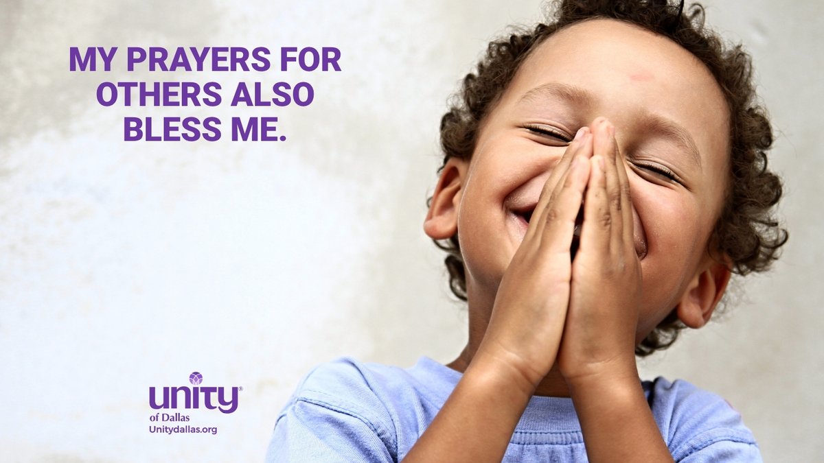 Pray for Others

“MY PRAYERS FOR OTHERS ALSO BLESS ME.”- DailyWord.com

#DailyWord #Unity #UnityDallas #PrayforOthers