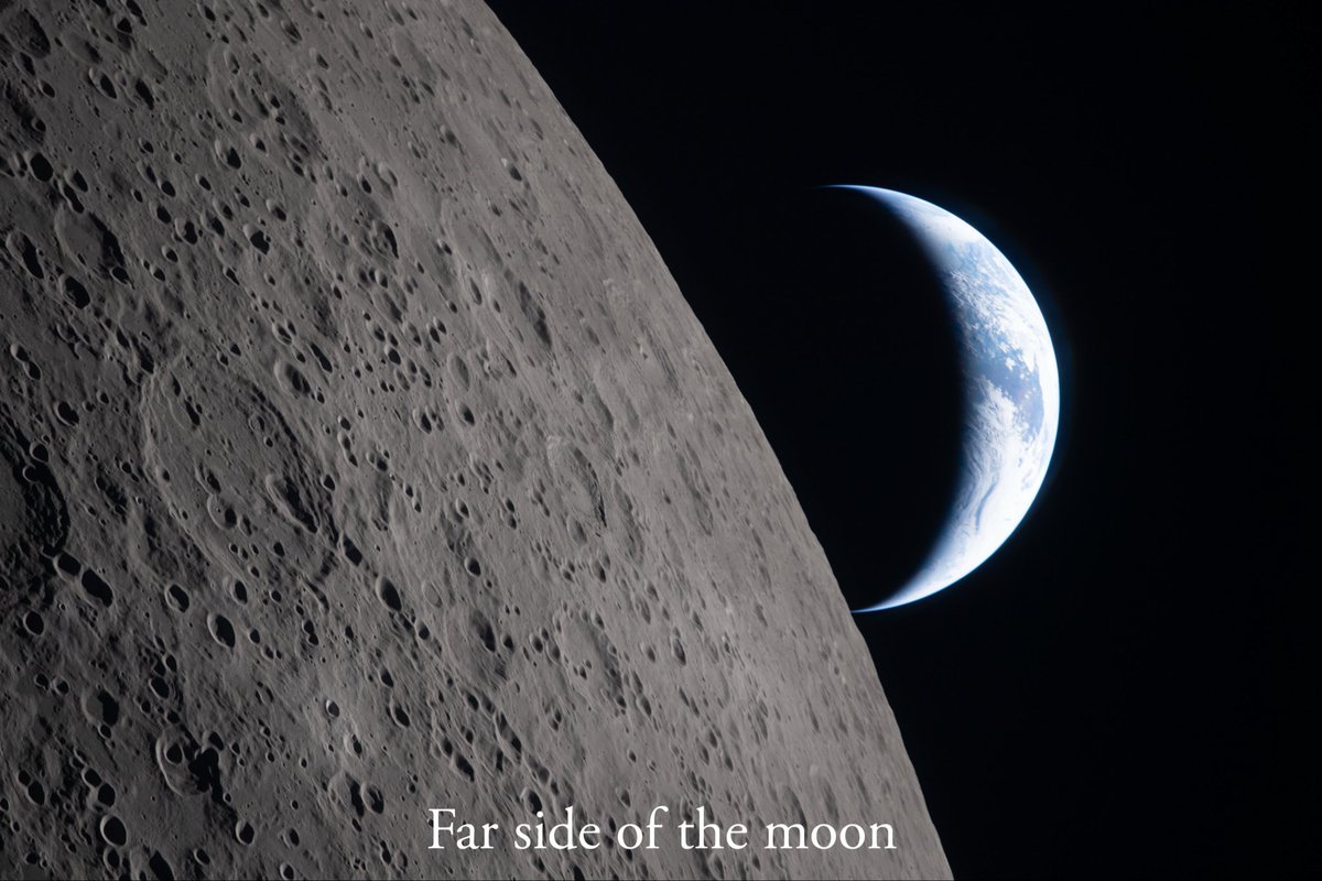 quickhubviews's tweet photo. The planet’s soft blue hue and scattered white cloud systems stand out against the blackness of space. Each of these photographs captured on April 6, 2026, through the Orion spacecraft window during the Artemis II flyby of the Moon’s far side.
#moon #farside #space #orion #nasa #artemis #earth #moonmission #astronomy #spaceship #spacecraft #exploration #science #astrophysics