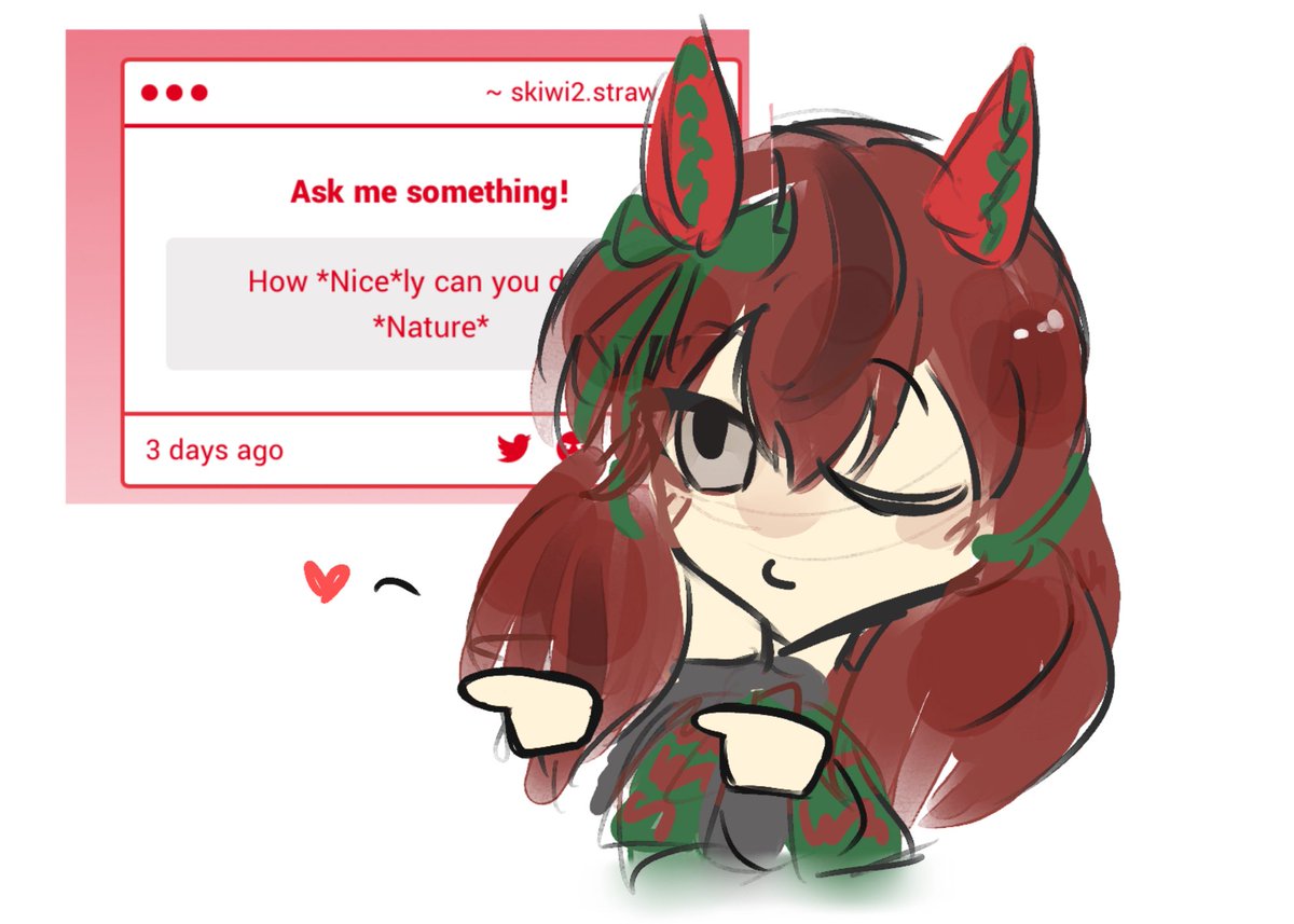 wow.. whos she winking at (°0°)!!
if im honest i just liked this expression. shes very nice! and nature-y