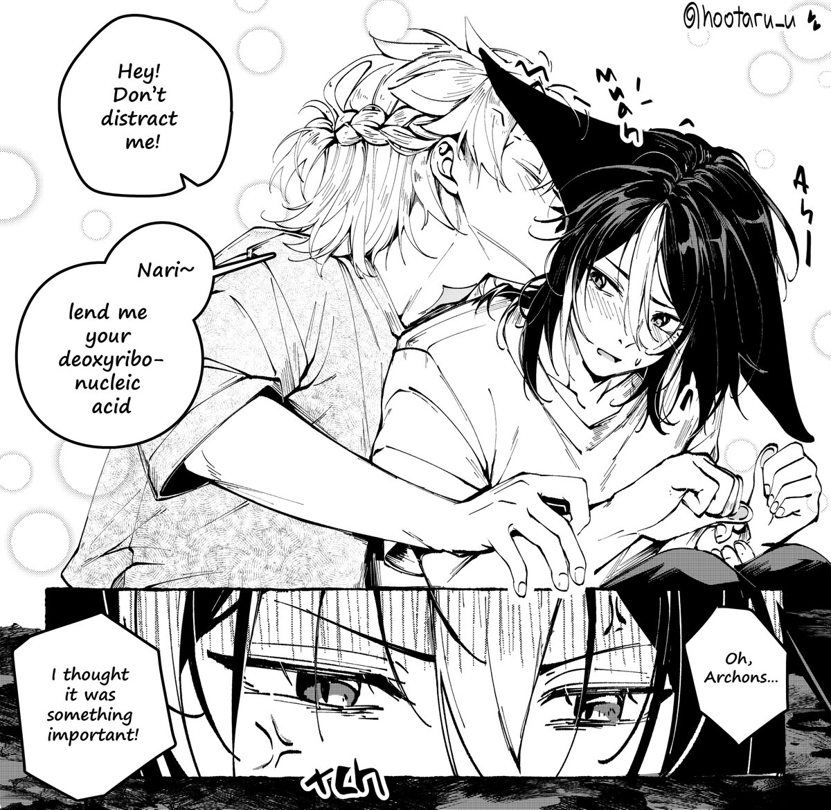 hootaru_u's tweet image. #albenari #Albedo #Tighnari #GenshinImpact 
💛💚