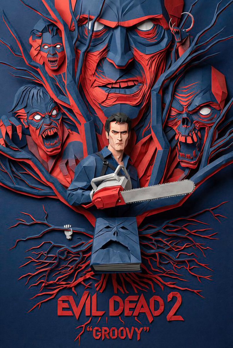 britmedia2000's tweet photo. Evil Dead II
(1987)
The lone survivor of an onslaught of flesh-possessing spirits holes up in a cabin with a group of strangers while the demons continue their attack
REF: PHX/EVILDEADII/POSTERART/065
#EvilDeadII #PosterArt https://t.co/4X4CwaoiEz