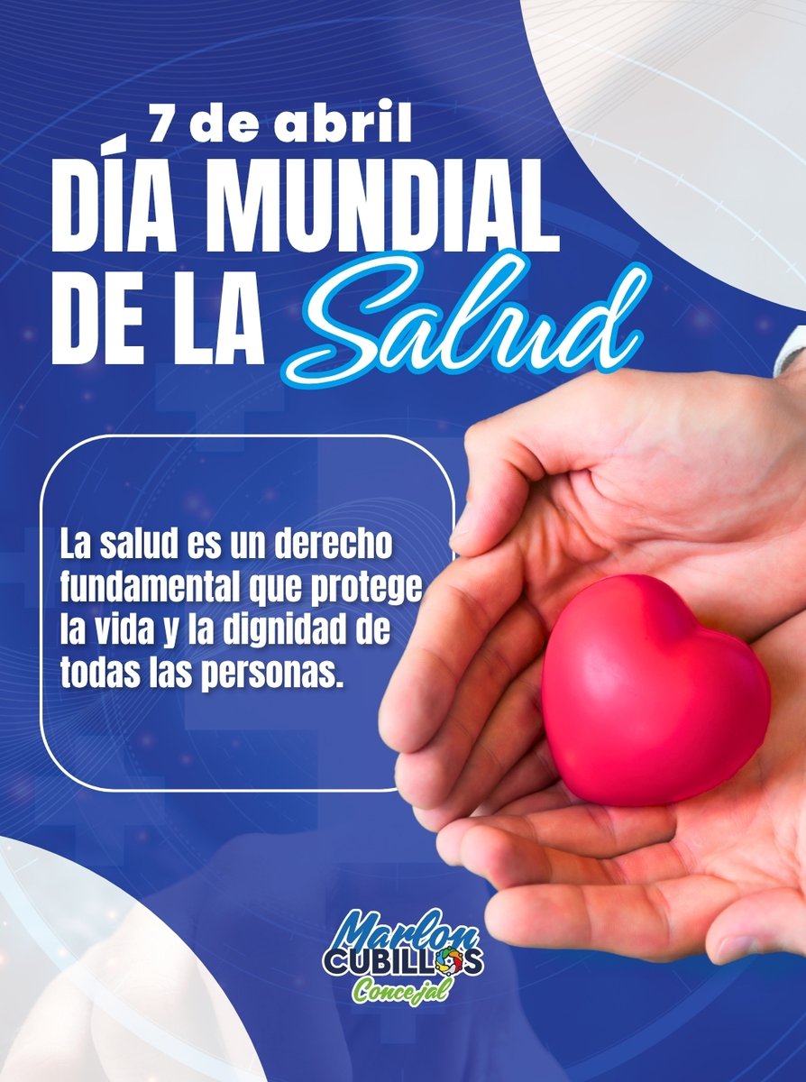 La salud no es un privilegio… es un derecho.

Hoy, en el Día Mundial de la Salud, es momento de decirlo claro: proteger la vida y la dignidad de las personas no es opcional.

Abro hilo 👇