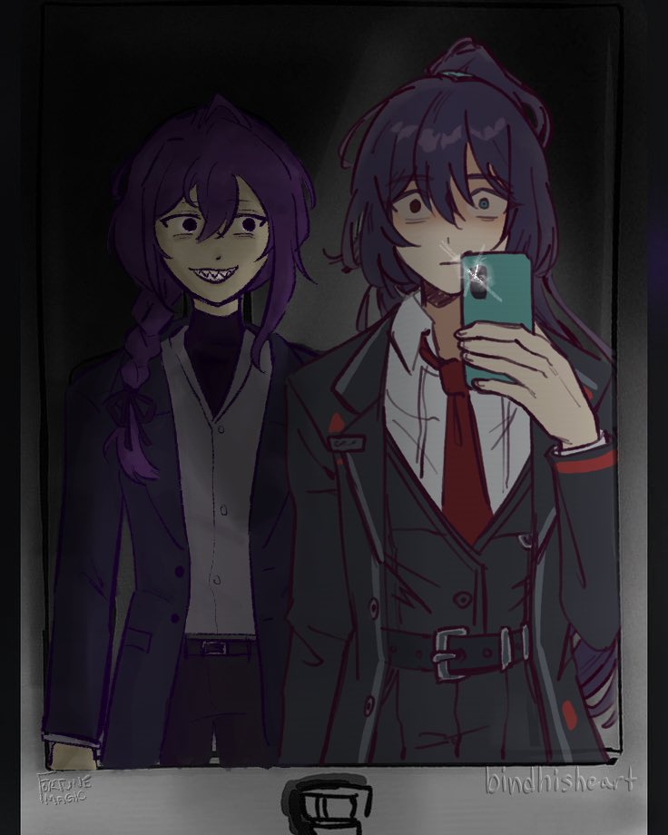 f0rtunemagic's tweet photo. art collab with @bindhisheart but we didn’t tell eachother who we were drawing https://t.co/FTJlGHB2BM