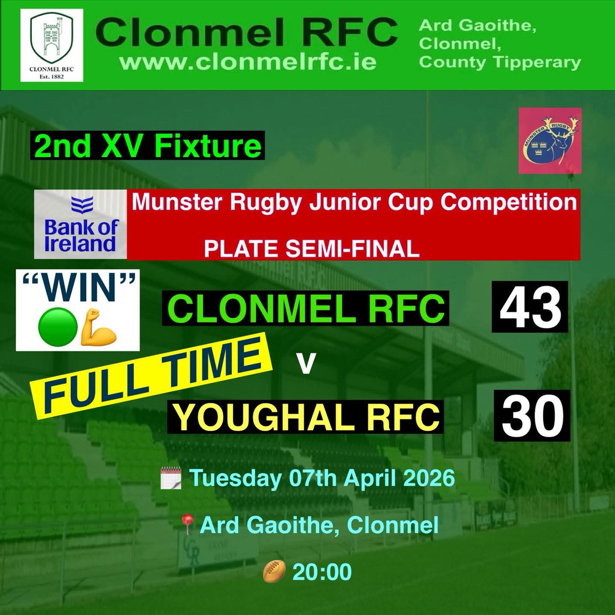 ClonmelRFC's tweet photo. https://t.co/LoUQFhJwOq