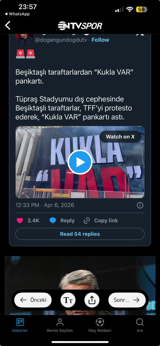 CSepkin's tweet photo. @selmanozturk Buda stada asılan dev pankart !!! https://t.co/LiQOVIlsVF