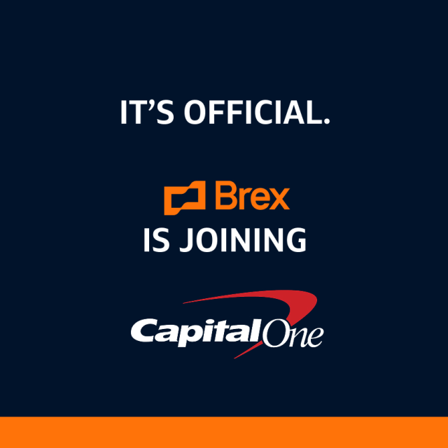 rowncole's tweet photo. I’m proud to share that Brex is now a part of Capital One. Capital One + Brex brings two founder-led companies together to transform how businesses manage spending, pay bills and grow into the future. Learn more at https://t.co/1bT857VCKv. https://t.co/IjZ8jQolNe https://t.co/zRURWwLQks