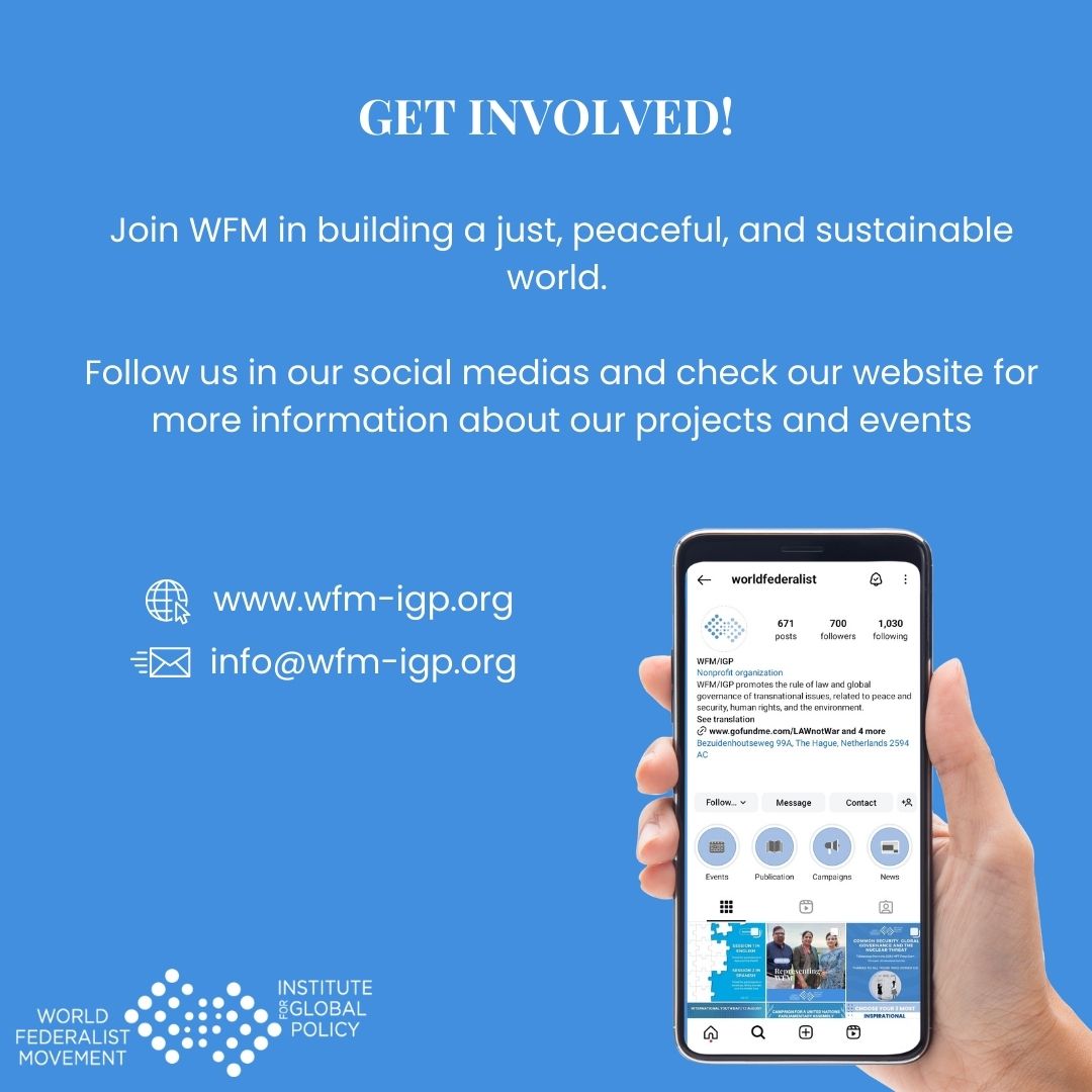 worldfederalist's tweet photo. Take a moment to visit our page and learn about the work we´re passionate about. Together we're making a difference - come see how! 🙌
#LearnAboutUs #OurImpact #WorldFederalist #JoinUs https://t.co/m57bgrYc1V
