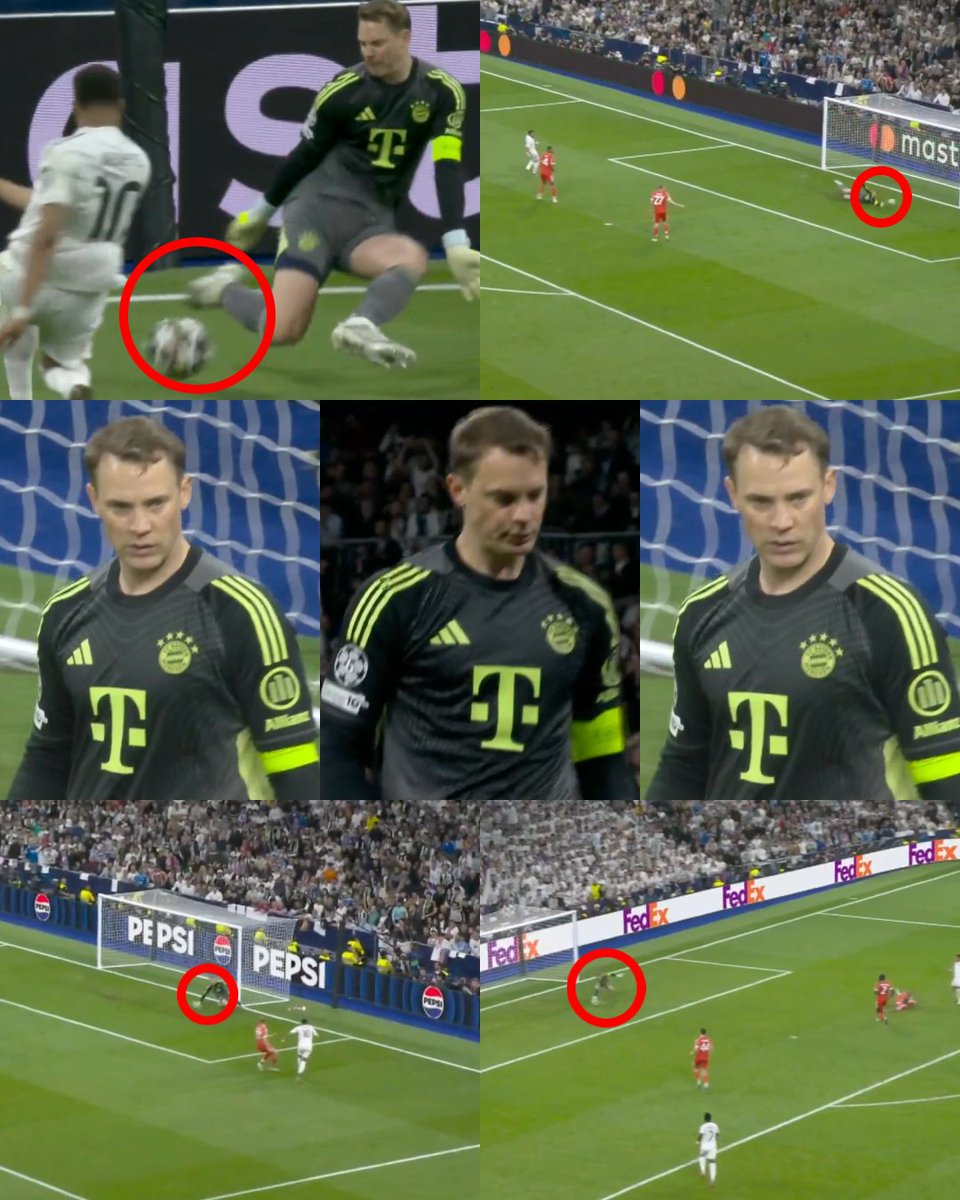 Con ustedes, la razón por la que el Bayern Munich pudo sostener el triunfo ante el Real Madrid en la ida de los cuartos de final de la Champions League. Manuel Neuer cerró la noche con ¡¡9 ATAJADAS!! en el Santiago Bernabéu. Con 40 años de edad, el guardián alemán impartió una