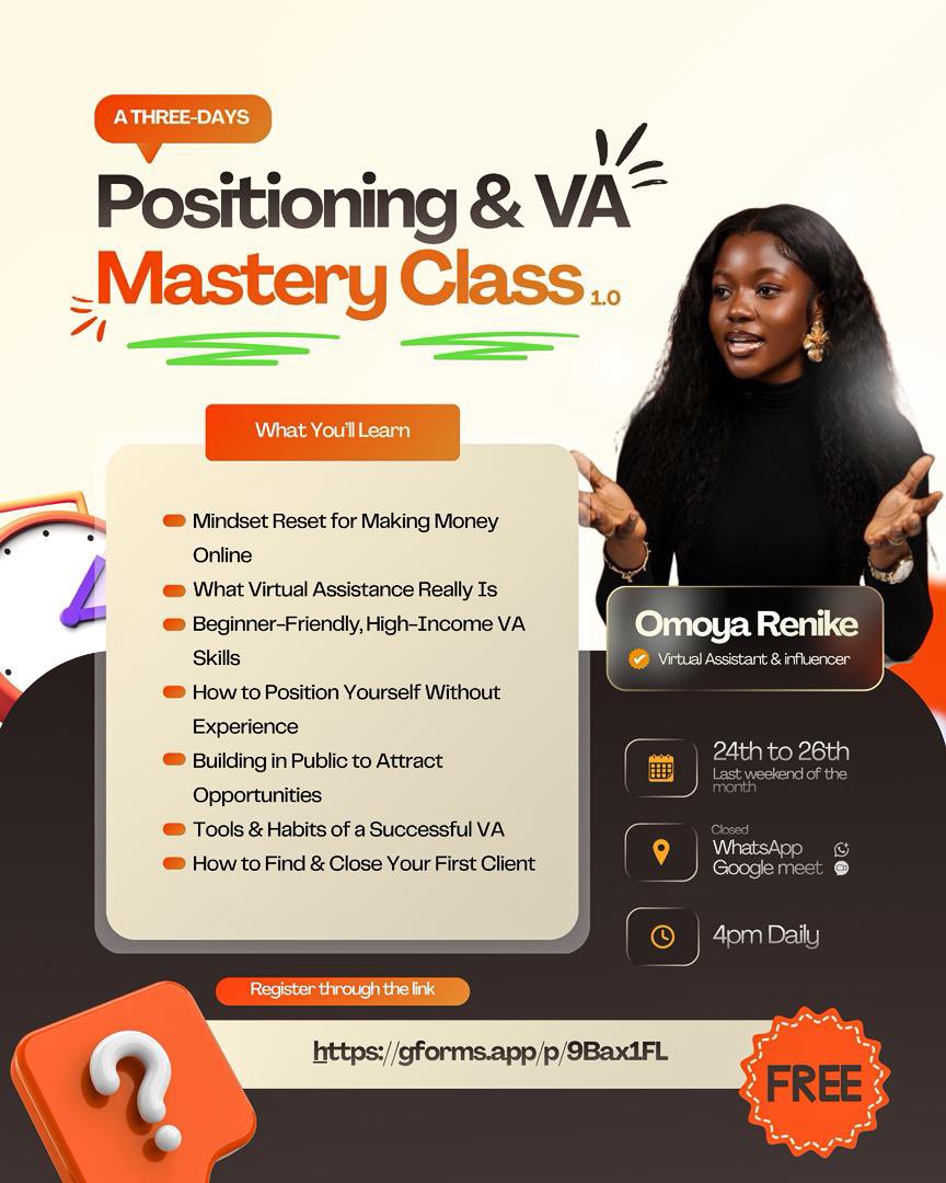 Omoya Renike|| Virtual Assistant tweet media