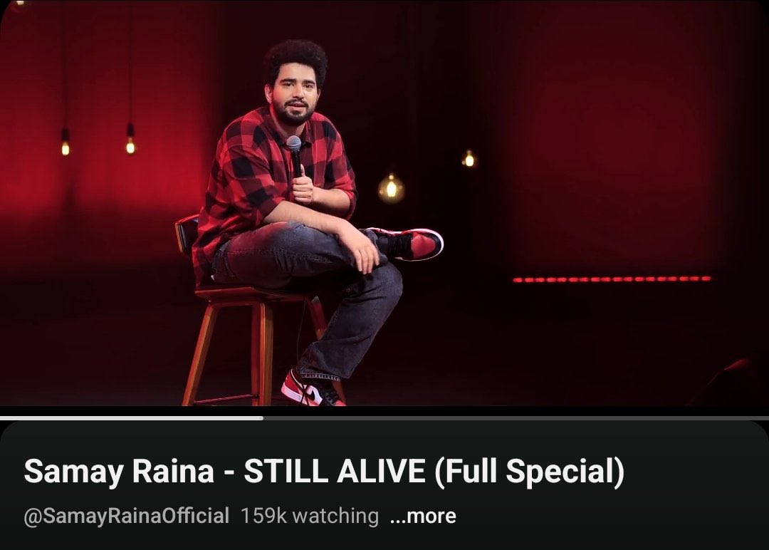 rajeevdevs's tweet photo. From controversy to comeback — Samay Raina proves he's truly STILL ALIVE!
👉 Watch Still Alive now on YouTube
 @realsmayraina @rainasamay
#SamayRaina #StillAlive #Trending #IndianComedy #Comeback #SamayIsBack #IndiaGotLatent https://t.co/i5lzgtk95q