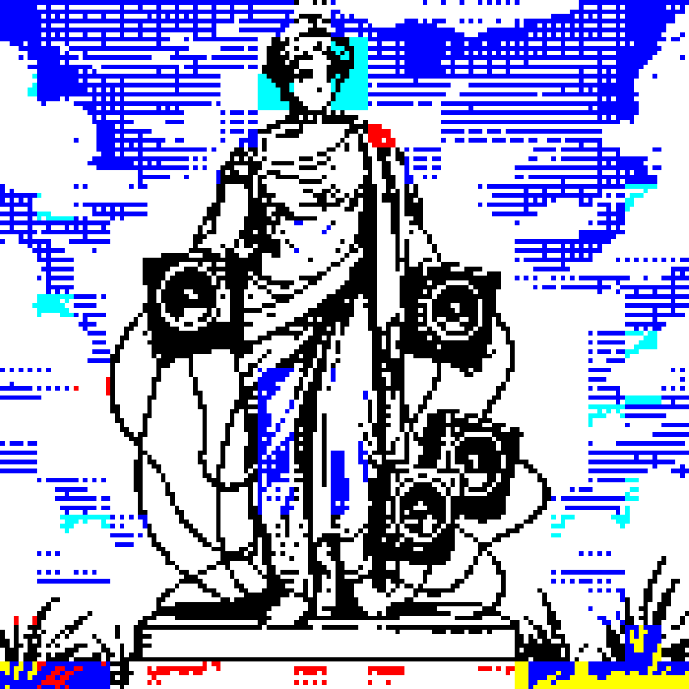 My_3y3's tweet image. I have minted 3 FULLY ONCHAIN works
on @objktcom #objkt4objkt2026 event
using @JestemZero #zerocontract via @ZeroUnboundArt

👈 &amp;lt; Blockchain Trader &amp;gt;
☝️ &amp;lt; ART have no FEAR of TIME &amp;gt;
👉 &amp;lt; 3Y3 Candy &amp;gt;

Link is here
objkt.com/@my3y3 

#pixelart