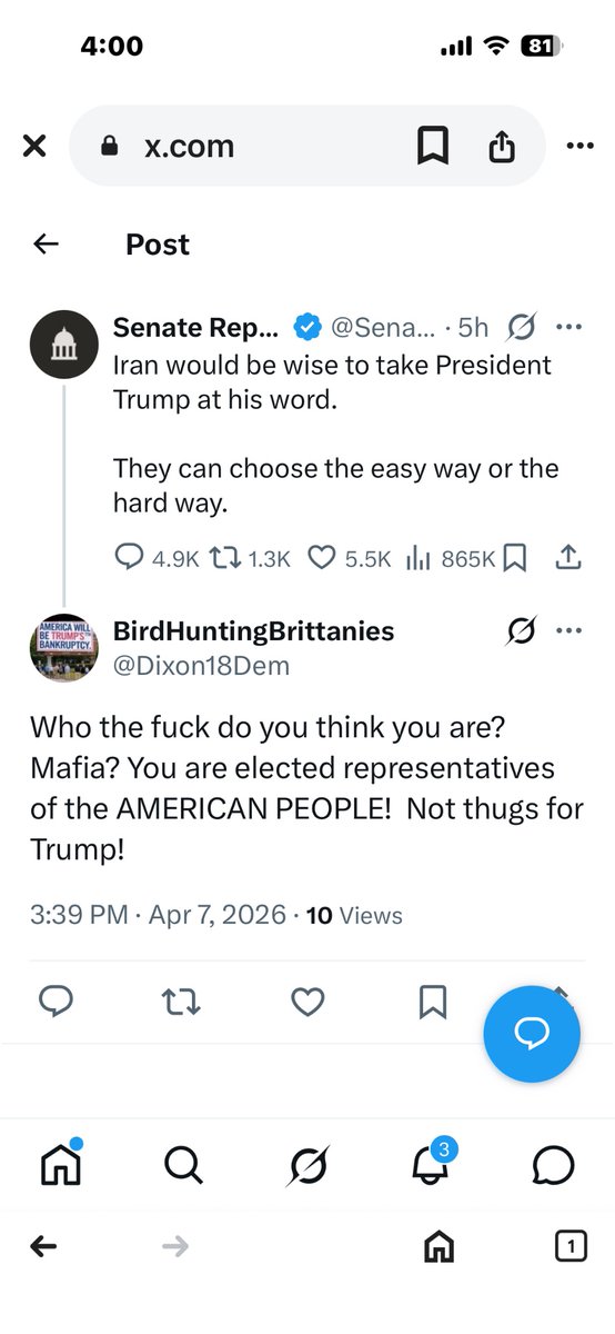 Dixon18Dem's tweet photo. @PeteButtigieg This is what the senate gop posted earlier today. Doesn't sound like action to me. 
Blood will be on their hands. https://t.co/UMDUY1rAQ5