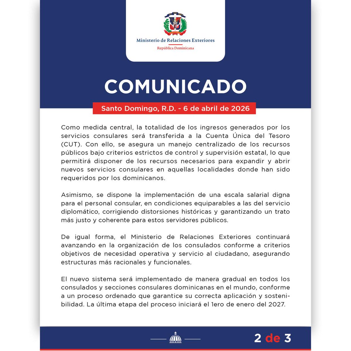 Consulado de República Dominicana en Panamá tweet media