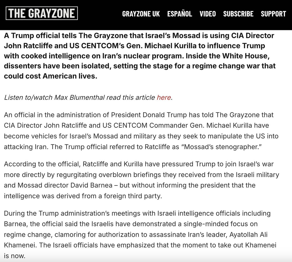 Max Blumenthal tweet media