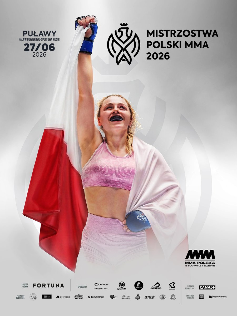 MMAPolska_Org's tweet photo. 💥 Już 27 czerwca odbędą się Mistrzostwa Polski MMA 2026!

Ruszyły zapisy: https://t.co/Pu9xPXHmmJ

Sponsor główny: @eFortunapl https://t.co/kri4Cdp0og