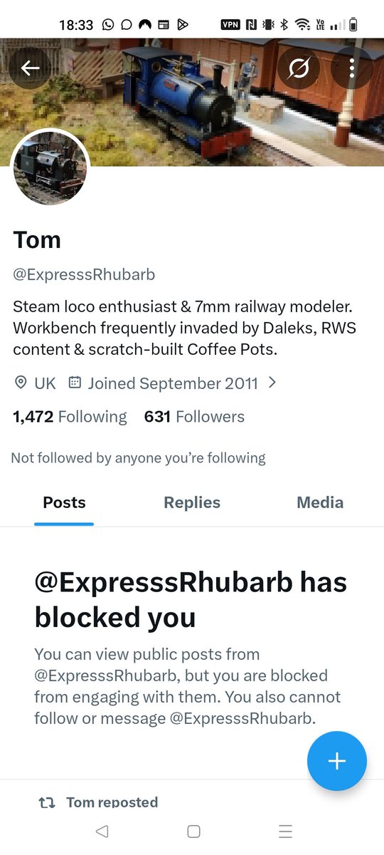 ExpressRhubarb's tweet photo. Please block @expresssrhubarb
They are NOT me. They are a scammer who has conned somebody out of £200
Do NOT respond to requests for money. 
Aside from orders already agreed, I'm going to list things on eBay. More secure https://t.co/EjMGmOxpvs