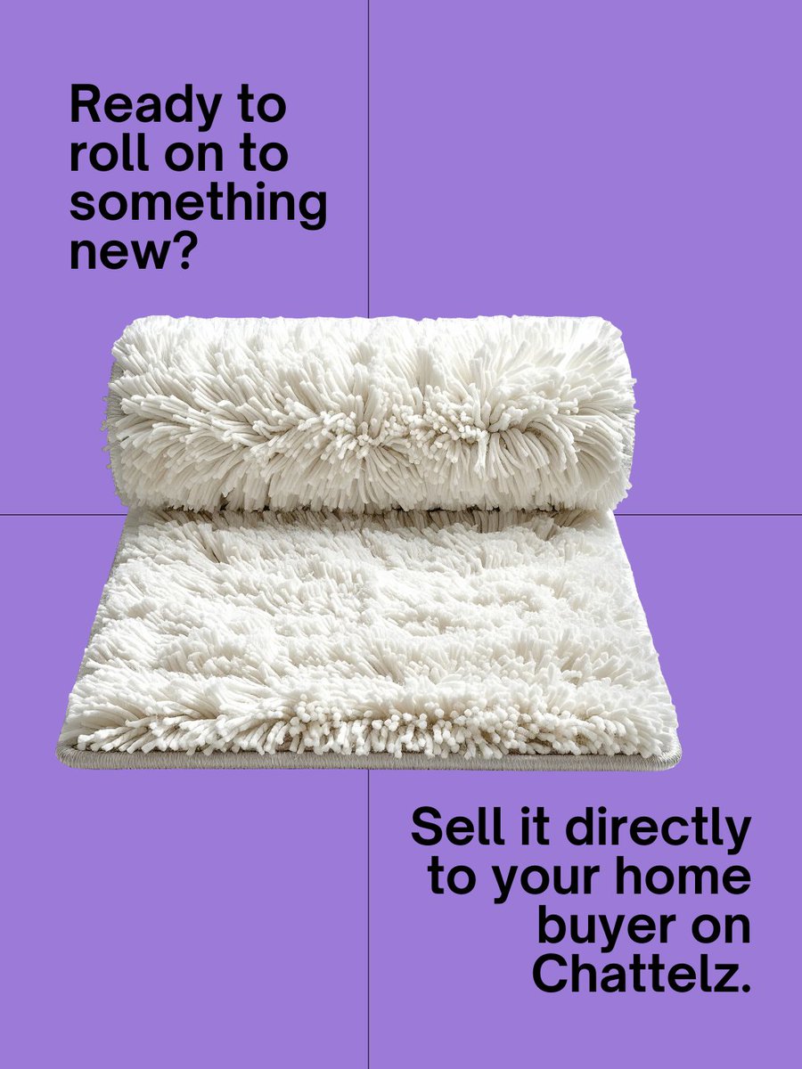 buysellchattelz's tweet image. This rug has been part of every step. Now it’s time for a new path. 

Sell your furniture and decor directly to your home buyer on Chattelz.

Simple. Seamless. Secure.

Download the app on the App Store.

#Moving #Packing #SmoothMove #MovingFurniture #Chattelz