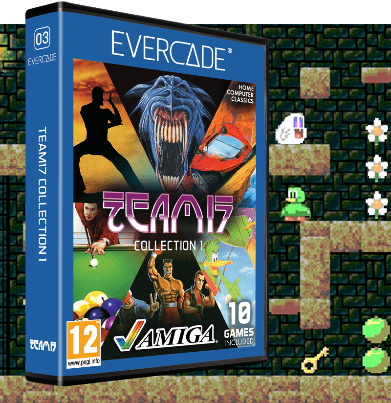evercaderetro's tweet image. For fans of the 16-bit home computer age, Team17 Collection 1 for Evercade contains a great mix of Amiga classics, including three entries in the atmospheric Alien Breed series, the challenging blasting of Project X, top billiards action in Arcade Pool, and more!