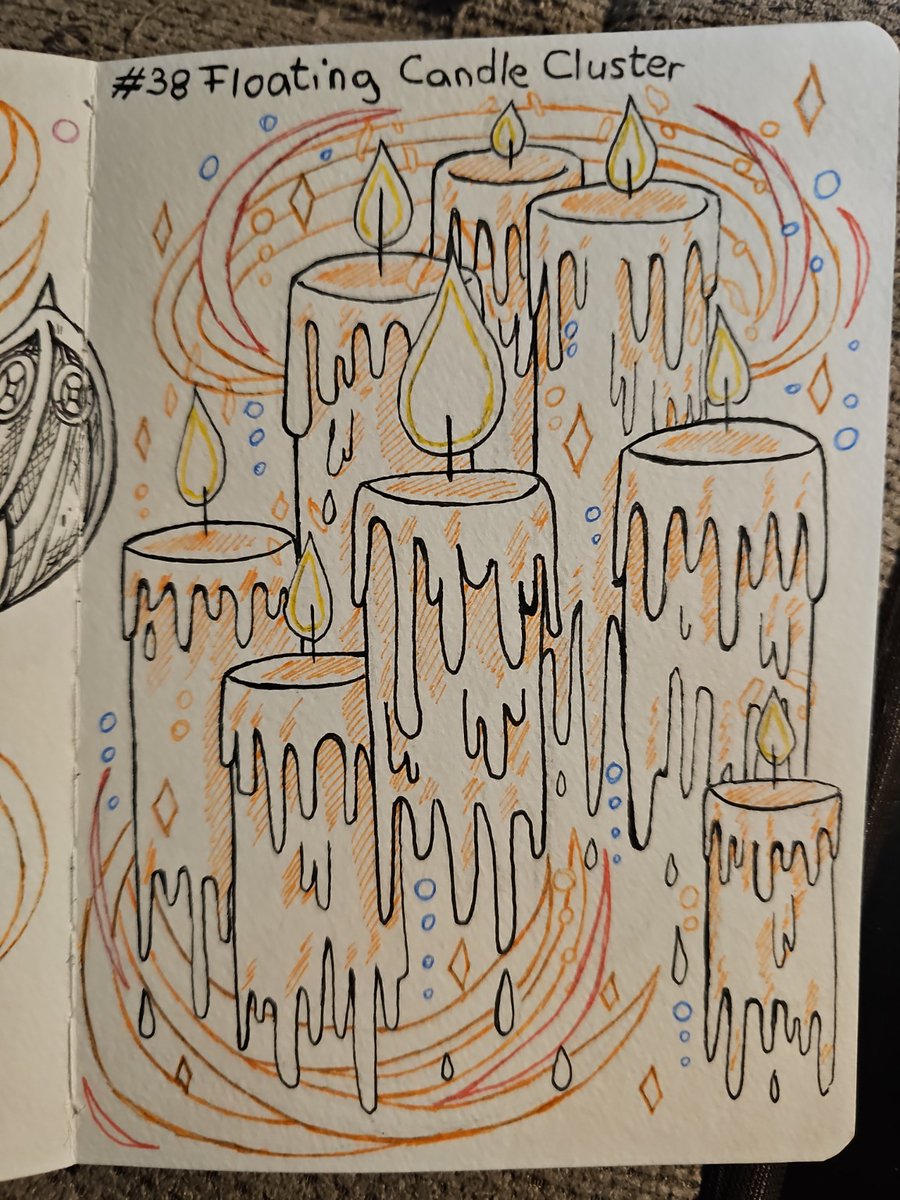 FireCave_Art's tweet image. ✨ Floating Candle Cluster 🕯️

Floating candles forming a calm magical circle of warm light and gentle energy.

#FireCaveArchive #fantasy #magic #candles #sketchbook #manga #lineart #artifact #光  #魔法