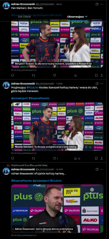 Całe szczęście, że nie Giani trenował Jastrzębie, bo przy tylu zakończeniach karier on by ten cieszący się tam Projekt musiał pozwać... #plusliga