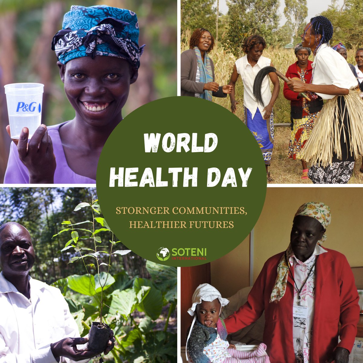 Health is about dignity, opportunity, and support - values that guide SOTENI’s work every day. 
Happy World Health Day 🌍

#WorldHealthDay #SOTENIInternational #GlobalHealth #CommunityHealth #Ubuntu #SOTENIKenya