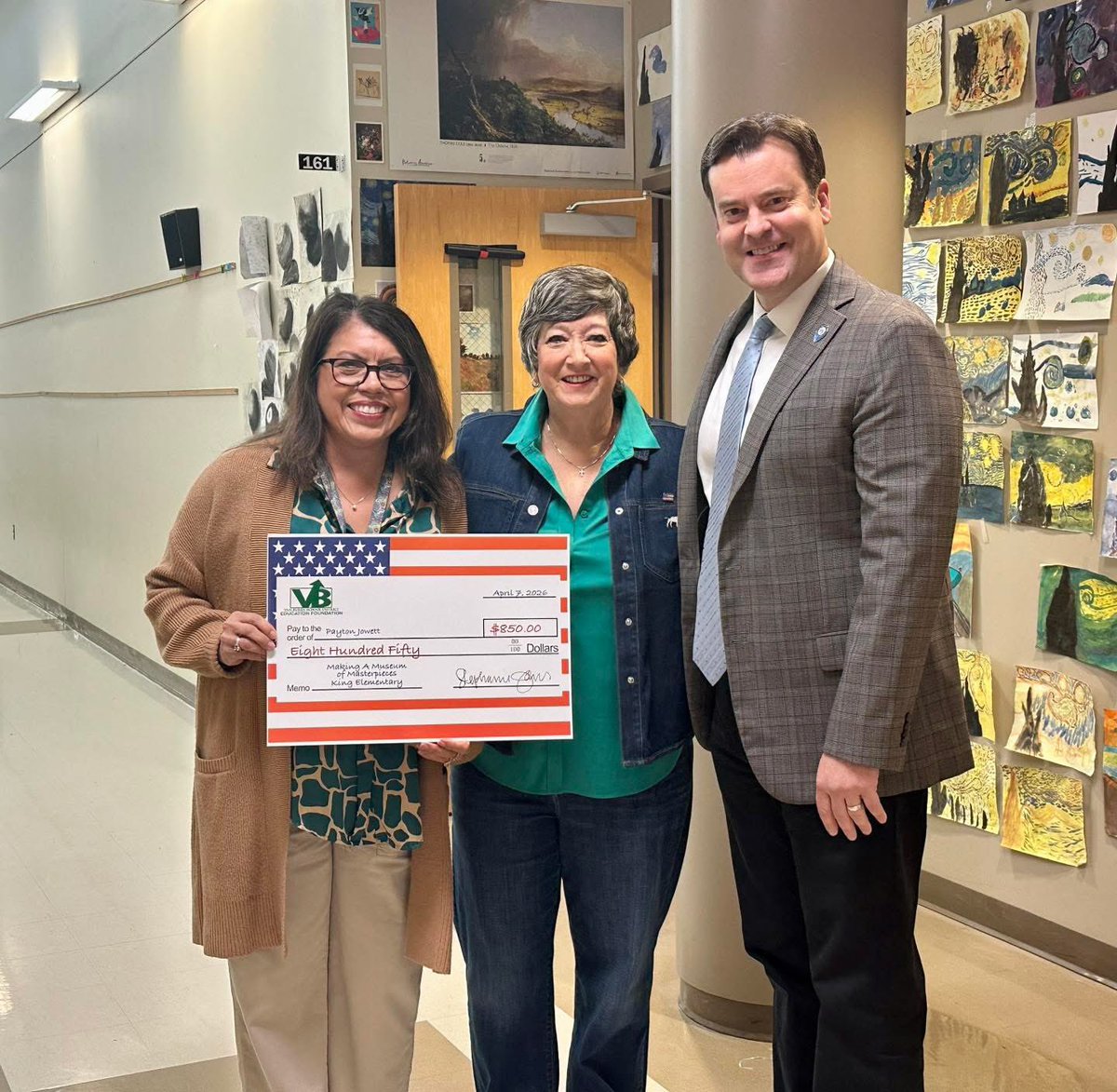JosephPHurst's tweet photo. Congratulations to all the teachers receiving funds from the VBSD Education Foundation today! https://t.co/A1G0Y2scyN