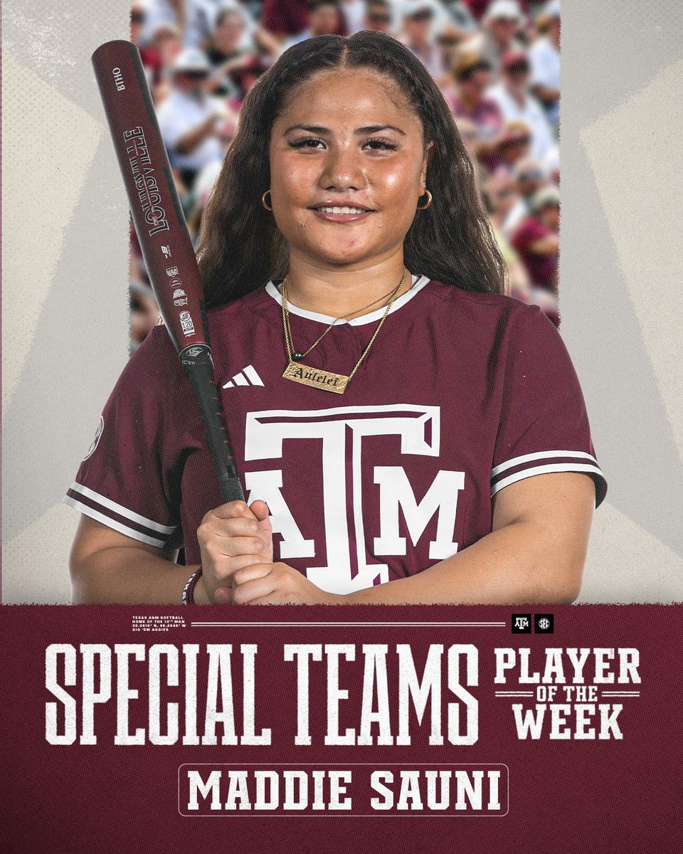 AggieSoftball's tweet photo. This week's team awards 👍 https://t.co/FNcBxh0hON